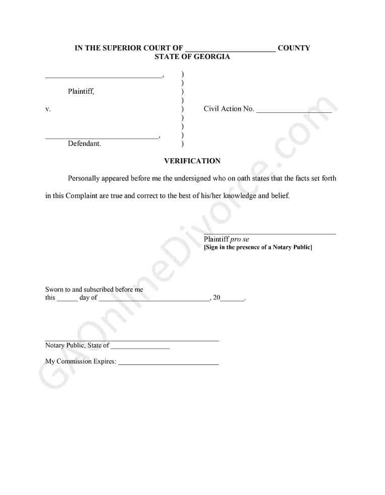 divorce verification diy