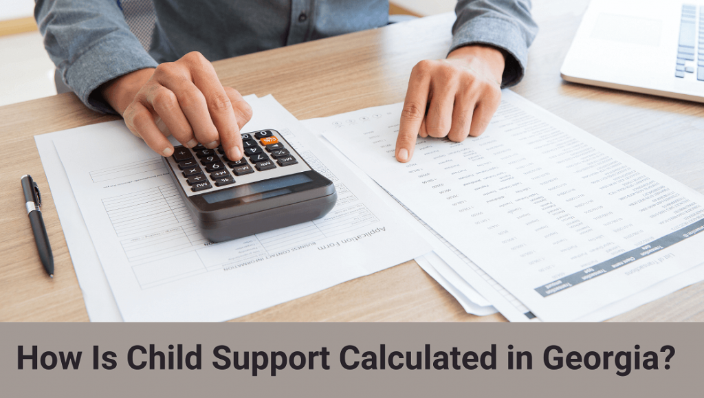 man calculating child support in Georgia state
